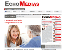 Tablet Screenshot of echomedias.sendra.fr